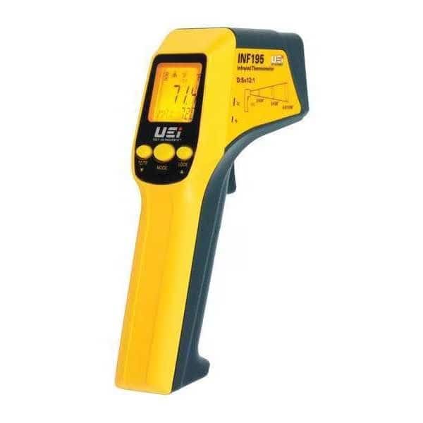 Infrared Thermometer, Single Dot Laser Sighting Adjustable 0.30, 0.70, 0.95, Backlit LCD