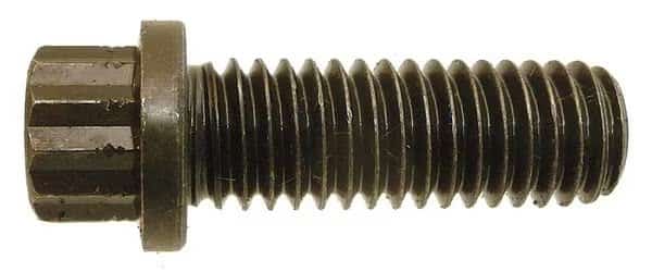 Grade 9, 1/4"-20 Flange Bolt, Plain Alloy Steel, 3/4 in L, 100 PK