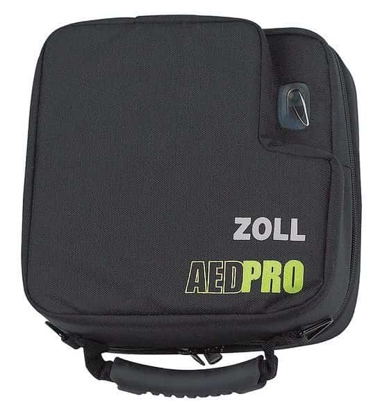 AED Protector Case, Canvas, 12 in L, 11 in W, Black