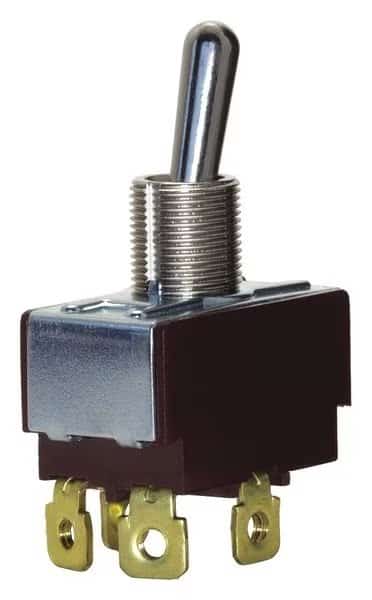 Toggle Switch, DPDT, 10A @ 250V, Screw, EATON, Mfr# 7562K4