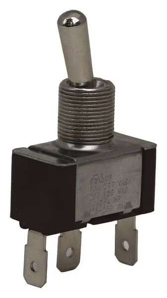 Toggle Switch, SPDT, 10A @ 277V, Solder Lug, EATON, Mfr# XTD2D3A