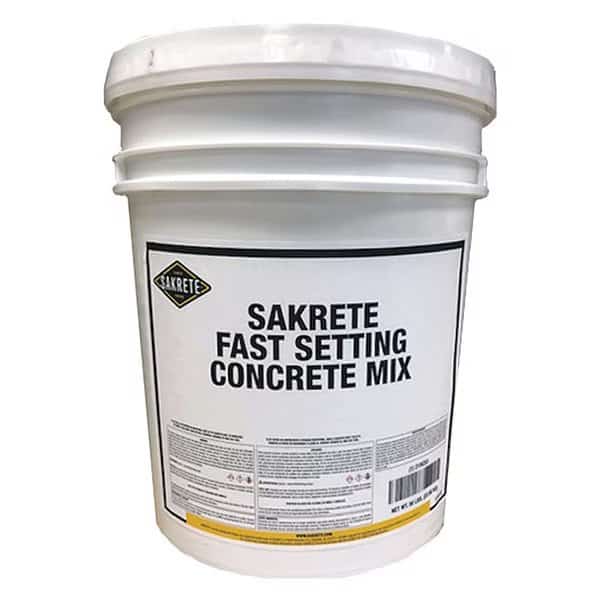 Concrete Mix, Pail, Gray, Fast Setting