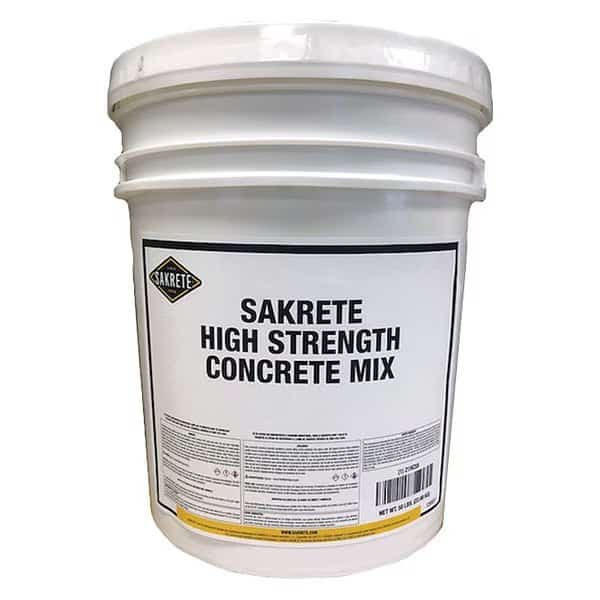 Concrete Mix, Pail, Gray, High Strength