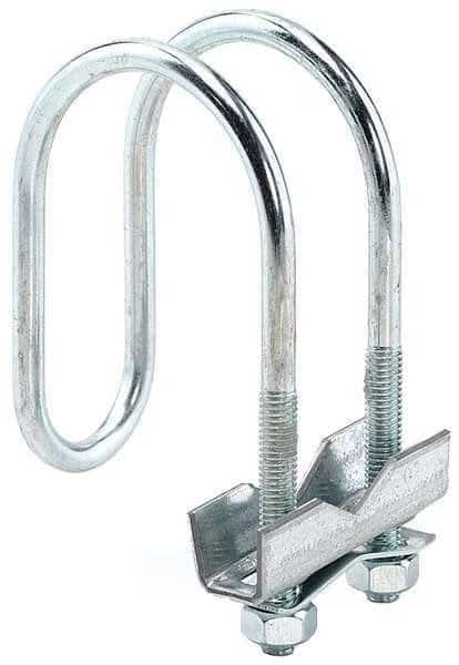 Clamp, Conduit; Pipe Use, 1-1/4 in, Steel, Galvanized