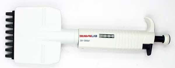 Micropipette, 8-Channel, 5-50uL, ABS