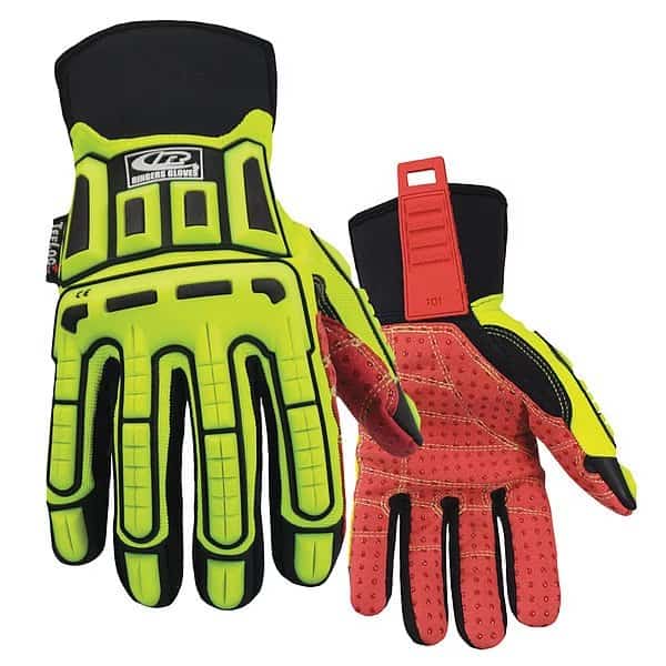 Hi-Vis Cut Resistant Impact Gloves, A2 Cut Level, Uncoated, XL, 1 PR, RINGERS GLOVES, Mfr# 270-11