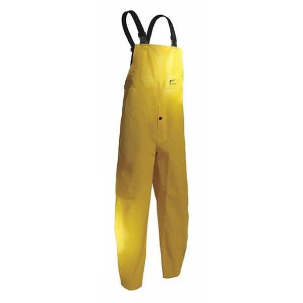 Webtex Bib Flyfront Overall, Yellow, S, ONGUARD, Mfr# 7605200