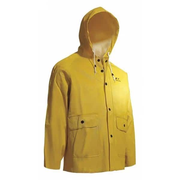 Webtex Jacket W/Attached Hood,Yellow,XL, Mfr#: 76034 XLG, ONGUARD