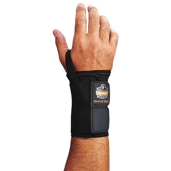 Wrist Support, Right, XL, Black, PROFLEX BY ERGODYNE, Mfr# 4010