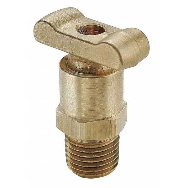Brass Drain Cock Ball Valve Inline 1/4"