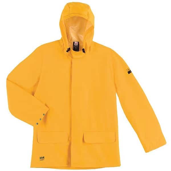 Rain Jacket, PVC/Polyester, Yellow, L