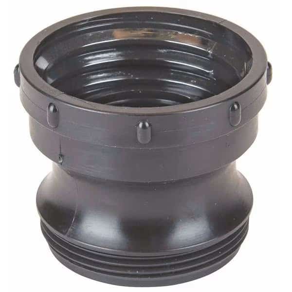 Adapter, Polypropylene, Black, 2 In. W