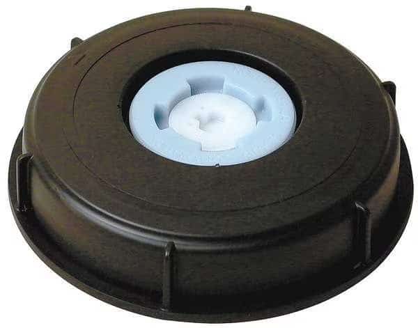 Cap, Polypropylene, Black, 6 In. W