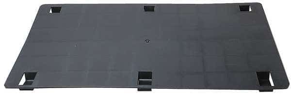 Plate, Polypropylene, Black 18 In. W