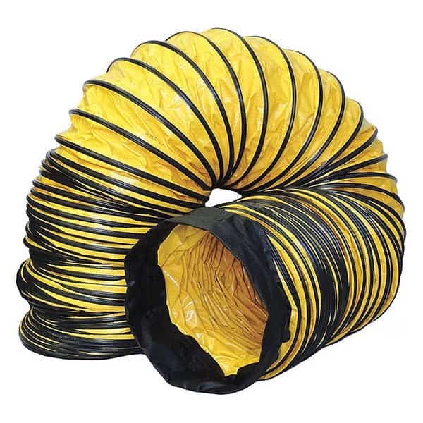 Ventilation Duct, 20 in x 25 ft, Blk/Ylw