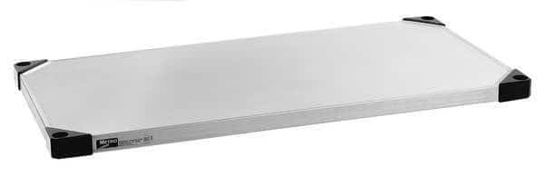 Solid Shelf, 18"D x 42"W, Silver