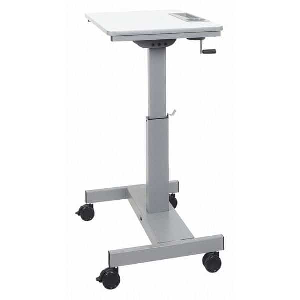 Adjustable Desk Student Sit Stand Desk with Crank Handle, 19-1/2" D X 29" to 42" H, 27-1/2" W X