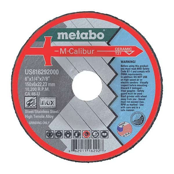 Grinding Wheel, T27, CA46U, 6"X1/4"X7/8"