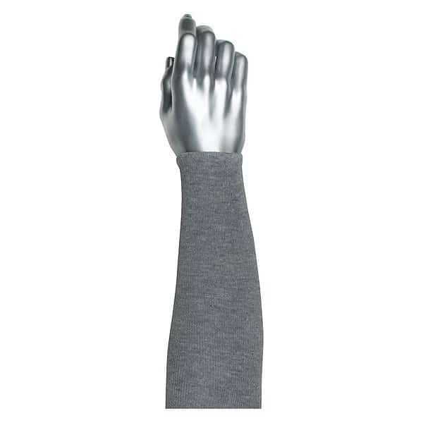 Cut-Resistant Sleeve,Gray,Knit Cuff, Mfr#: 20-DA18, PIP