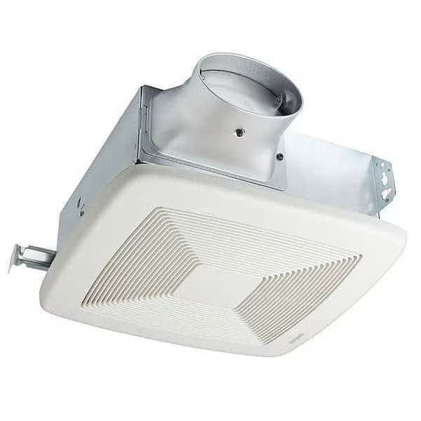 Ceiling or Wall Bathroom Fan, 80 cfm cfm, 4 in or 3 in Duct Dia., Energy Star Certified