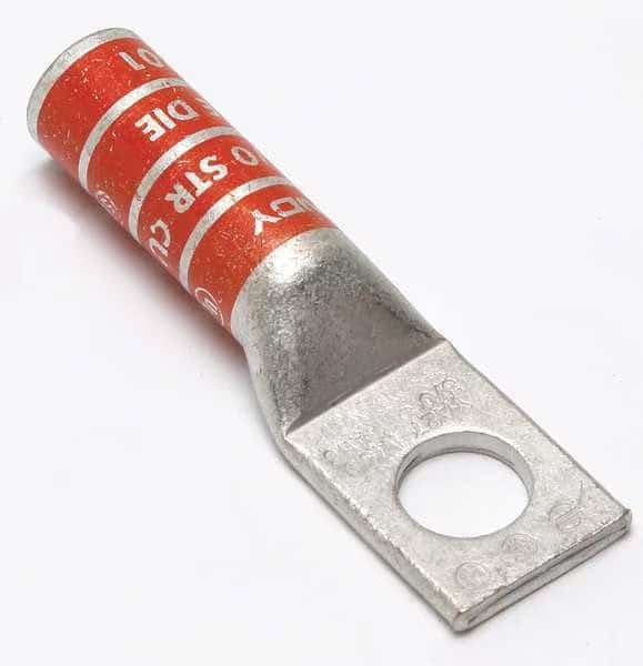 One Hole Lug Compress Connector,3/0 AWG, Mfr#: YA27, BURNDY