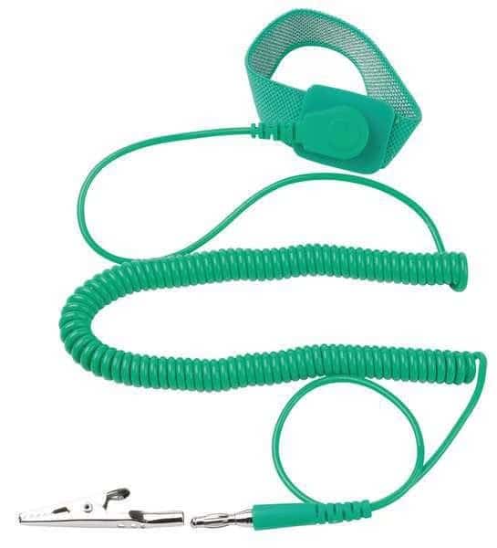 ESD Wrist Strap,Adjustable,6 ft L,Green , Mfr#: 900-012