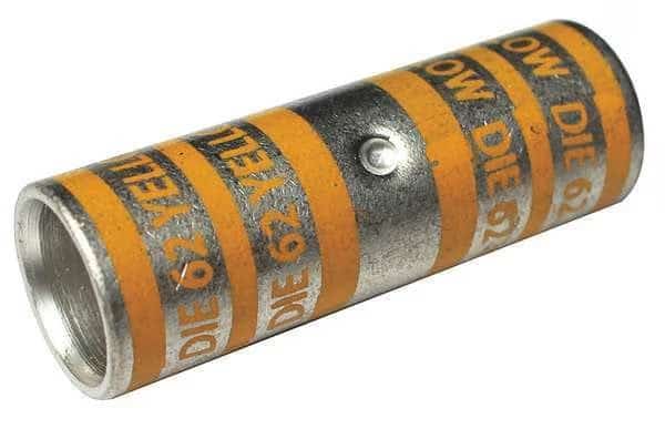 Short Barrel Splice, 2.27 in. L, Yellow