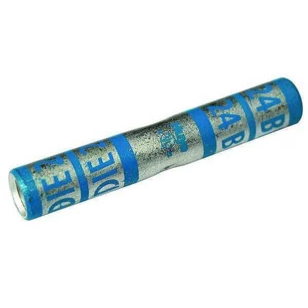 Short-Barrel Splice, 1.01 in. L, Blue