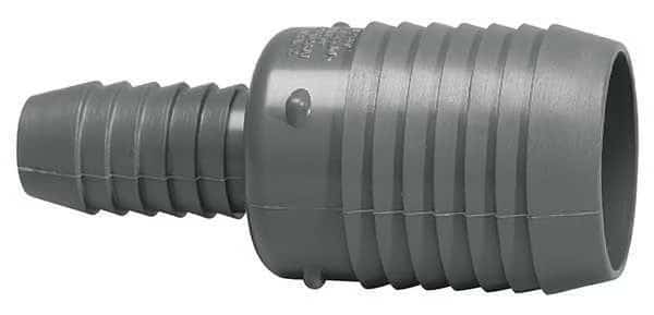 PVC Coupling, Insert, 3/4 in x 1/2 in Pipe Size