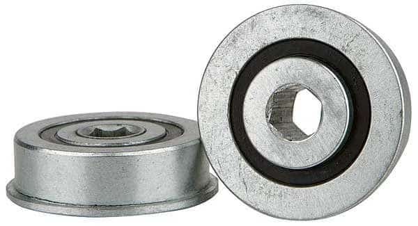 Hex Conveyor Bearing, 3/8 In., 1.125 In OD, UNITED SALES, Mfr# UGFH.375X1.125-2RS