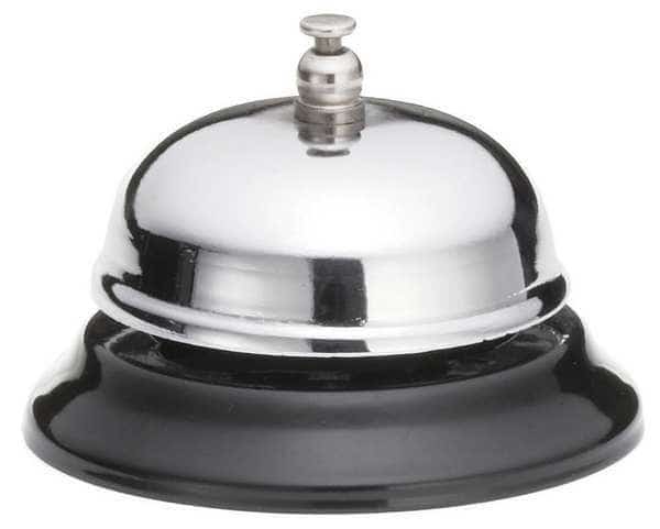 Call Bell, 3-3/8L x 3-3/8W x 2-3/8H, Metal