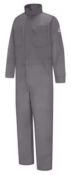 Coverall, 11 cal/sq cm ATPV, XL, 32 1/2 in Inseam, 100% Cotton, Zipper