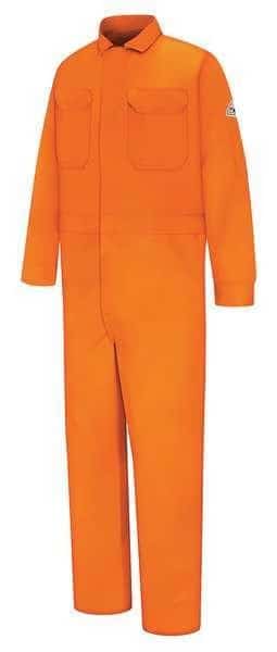 Coverall, 11 cal/sq cm ATPV, 2XL, 30 1/2 in Inseam, 100% Cotton, Zipper