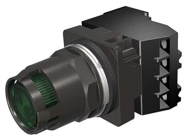 Illuminated Push Button,30mm,Green,6VAC, Mfr#: 52BT6H3AV, SIEMENS