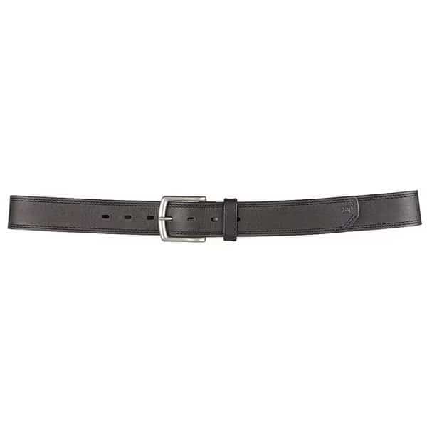 Duty Belt, Leather, Black, 2XL, Buckle