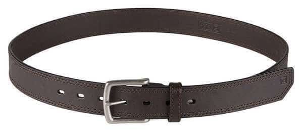 Duty Belt, Leather, Brown, L, Buckle