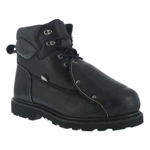 Men's 6-Inch Work Boot, 6 1/2 M, Steel Toe, 6 in H, Black, IA5016