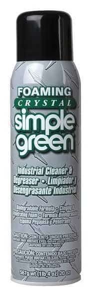 Crystal Industrial Cleaner And Degreaser, 20 Oz Aerosol Can, Foam, Colorless