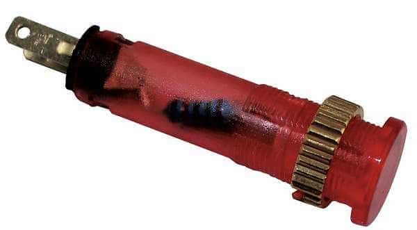 Flush Indicator Light,8mm,120V,Red, Mfr#: 22NY78, DAYTON