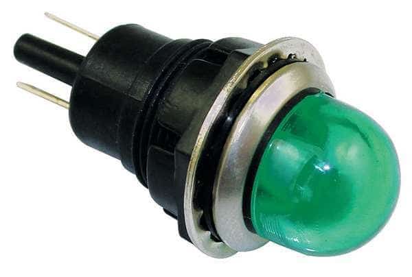 Raised Indicator Light, Green, 240V, DAYTON, Mfr# 22NY65