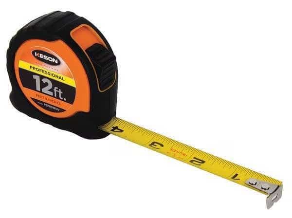12 ft Tape Measure, 5/8 in Blade