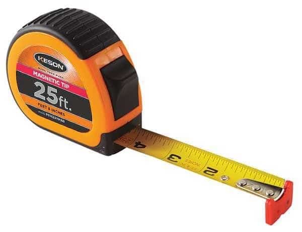 25 ft Tape Measure, 1 in Blade