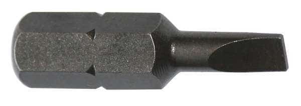 Torsion Bit, SAE, 1/4", Hex, 5F-6R, 1", PK5