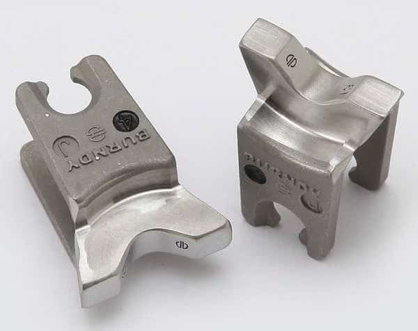 Crimping Die,W Style,6 tons,2 to 2/0 AWG, Mfr#: W26VT, BURNDY