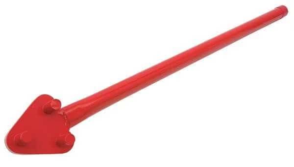 Rebar Bender, 5/8 Cap, 34 In L, Steel, Red