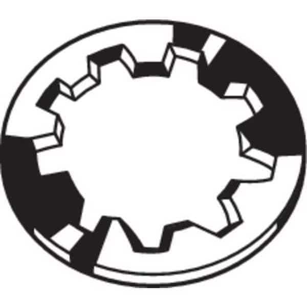 Internal Tooth Lock Washer, For Screw Size 5/8 in Stainless Steel, Plain Finish, 10 PK