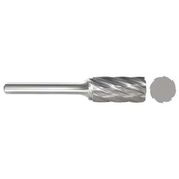 Carbide Bur, Cylinder, 1/4 In, 1/4 Shank