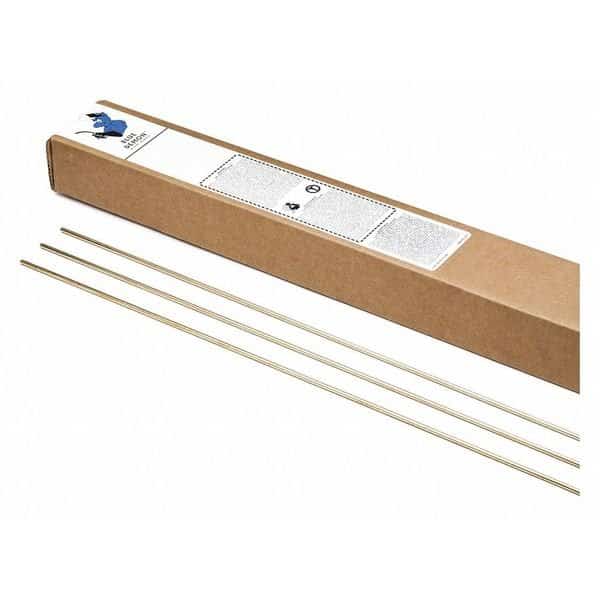 Low Fume Brnz, Gas Brazing Rod, 1/8", 10lb