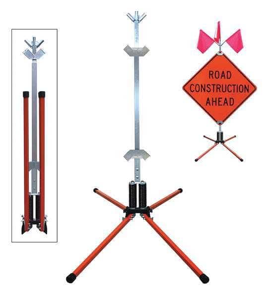 Sign Stand, Rigid, Steel, 36 In.