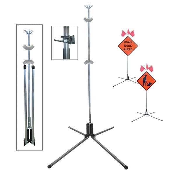 Sign Stand, Rigid and Roll-Up, 75 In.